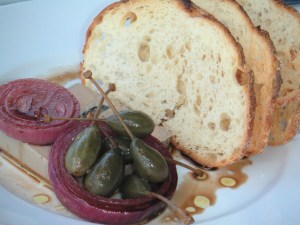 Pate, bread and olives at The Wharf Restaurant, 2006 Pate, bread and olives at The Wharf Restaurant, 2006